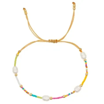 Blanca Armbånd til Dame udført i Nylon, Perle i en flot Multi farve