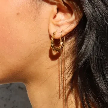 Pico &Oslash;reringe til Dame udf&oslash;rt i Messing i en flot S&oslash;lv farve