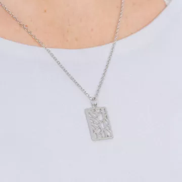 Schultz Halskæde til Dame udført i Cobber i en flot Sølv farve