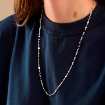 Pernille Corydon Halskæde til Dame udført i 925 Sterling Sølv i en flot Guld farve