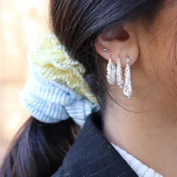 Pico &Oslash;reringe til Dame udf&oslash;rt i Messing i en flot S&oslash;lv farve