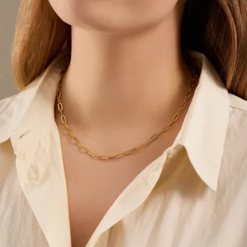 Pernille Corydon Halskæde til Dame udført i 925 Sterling Sølv i en flot Sølv farve