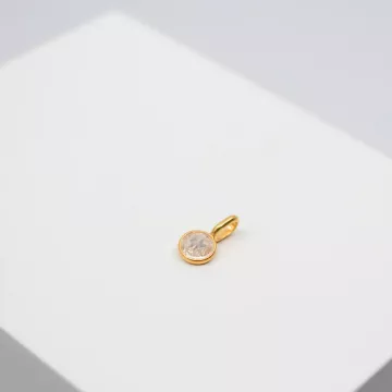 Julie Sandlau Vedhæng til Dame udført i 925 Sterling Sølv i en flot Guld, Hvid farve