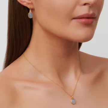 Julie Sandlau Vedhæng til Dame udført i 925 Sterling Sølv i en flot Blå, Guld farve