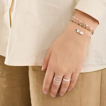 Pernille Corydon Ring til Dame udført i 925 Sterling Sølv i en flot Sølv farve