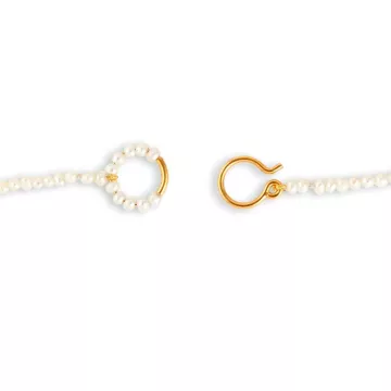 Jane Kønig Halskæde til Dame udført i 925 Sterling Sølv i en flot Guld farve