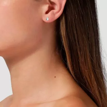 Jane Kønig Ørering Single til Dame udført i 925 Sterling Sølv i en flot Sølv farve