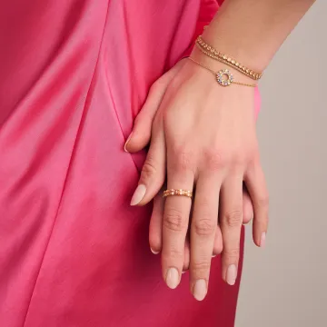 Sif Jakobs Armbånd til Dame udført i 925 Sterling Sølv, Guld i en flot Guld farve