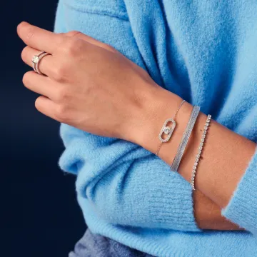 Sif Jakobs Armbånd til Dame udført i 925 Sterling Sølv i en flot Sølv farve