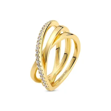 Sif Jakobs Ring til Dame udført i 925 Sterling Sølv i en flot Guld, Hvid farve