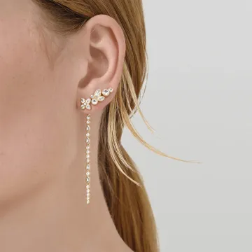 Julie Sandlau Ørevedhæng til Dame udført i Guld i en flot Guld farve