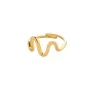 Pilgrim LULU wavy stack Ring Guldbelagt Messing 632532004