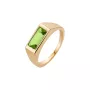 Maria Black Harald Ring 22 kt. Forgyldt Sølv 500422YG-GREEN