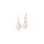 Julie Sandlau Elina Earrings White moonstone Øreringe 14 kt. Forgyldt Sølv YG14-HKS829WHPLWHMN